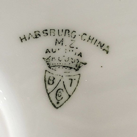 HABSBURG CHINA AUSTRIA HAND PAINTED WATER LILLIES LILLY PORCELAIN PITCHER - Picture 8 of 8